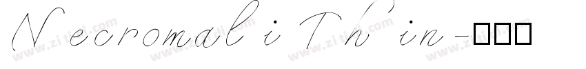 Necromali Thin字体转换